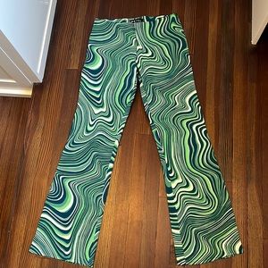 Princess Polly green disco pants